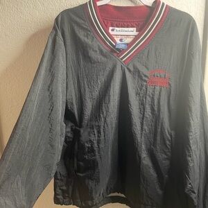 Champion Black V-Neck Pullover USC